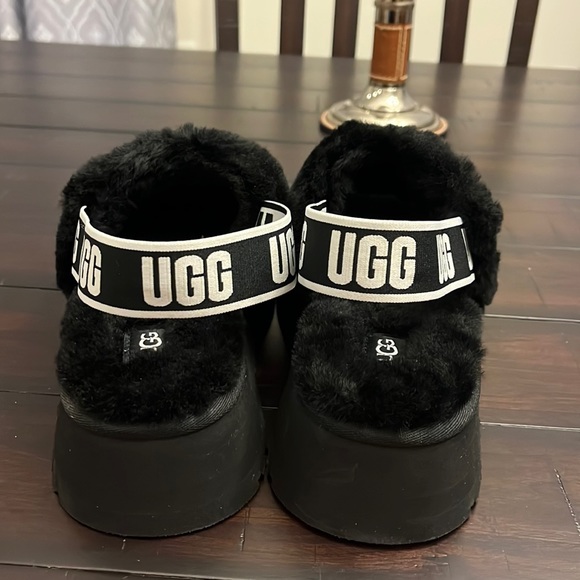 Ugg Australia Disco slides sandals shoes black new 1112258 Women’s size 7 - Picture 9 of 16